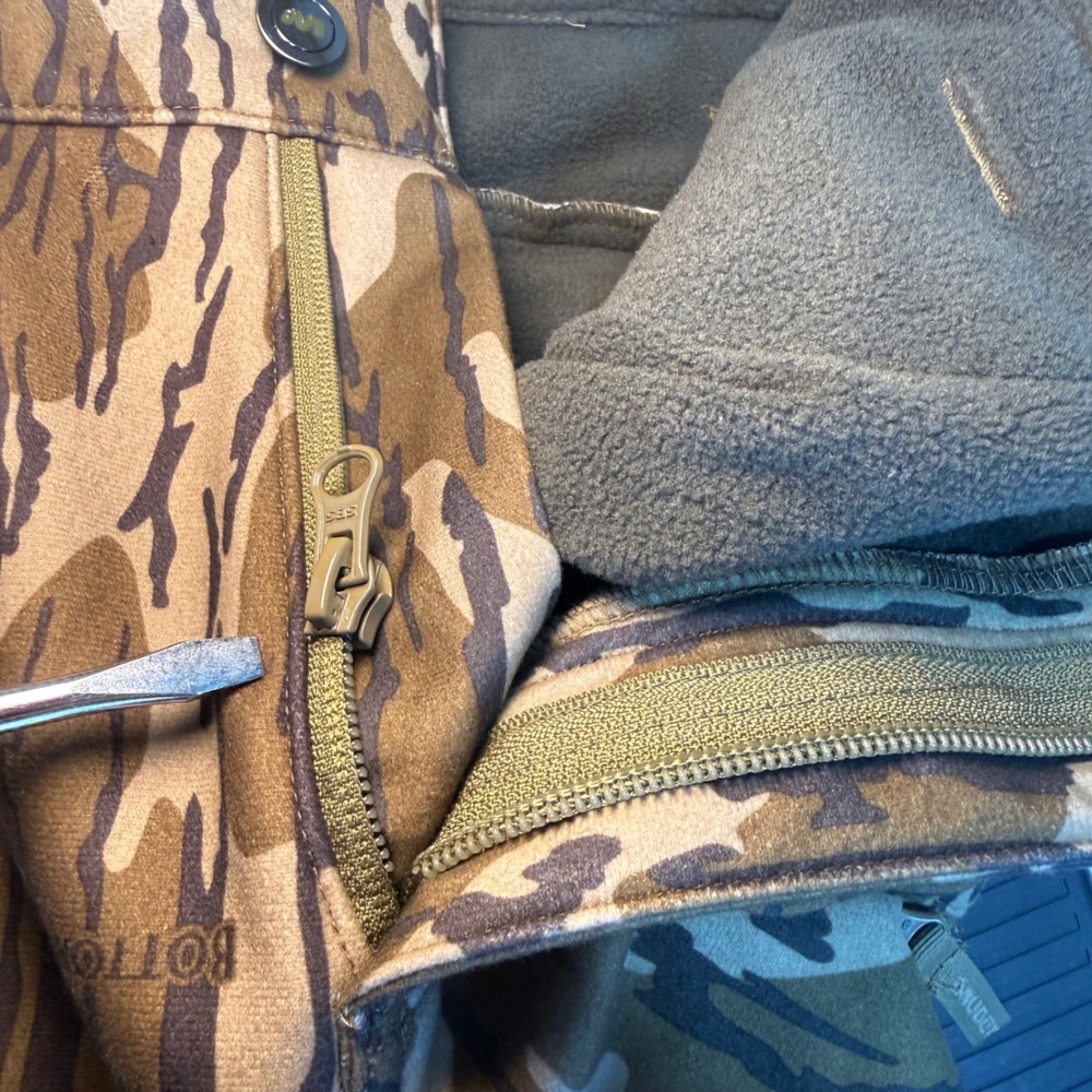 Muddy TRX Softshell Hunting Pants Mens M Mossy Oak Bottomland NWT Zipper Flaw - Picture 2 of 14